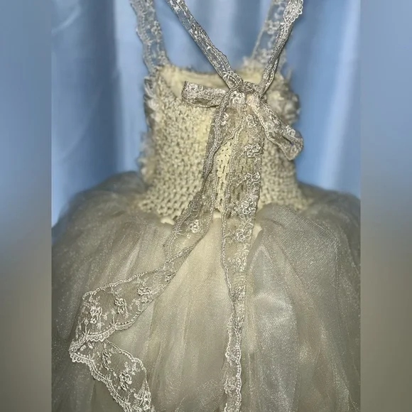 Ivory custom stretchy Etsy shop flower girl dress - toddler - Picture 3 of 3